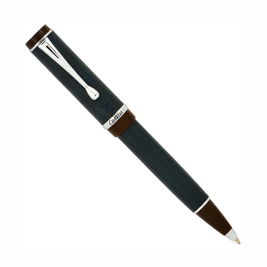 Writing Levenger Conklin | Conklin Duragraph Savoy Leather Ballpoint Pen