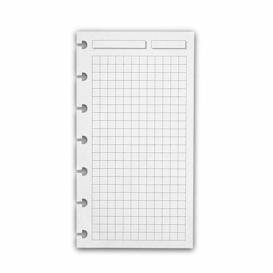 Circa Notebooks Levenger Circa Compact Refills | Special Request Circa Full-Page Grid Refill, Compact (100 Sheets)