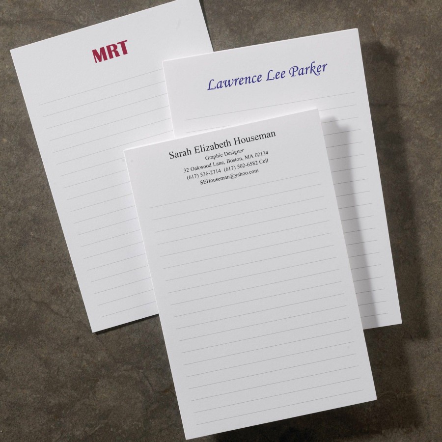 Notebooks & Stationery Levenger Premium Personalized Index Cards | 500 Personalized 4 X 6 Cards, Vertical Ruled