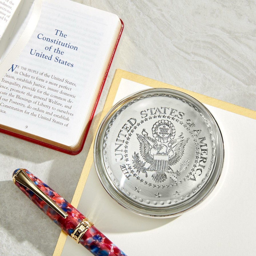 Reading Levenger Bookweights | Monticello Paperweight