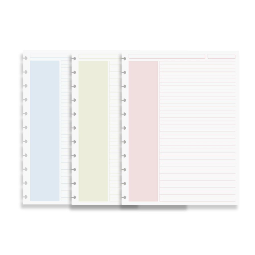 Circa Notebooks Levenger Circa Junior Refills | Circa Shaded Annotation Ruled Refill (100 Sheets)