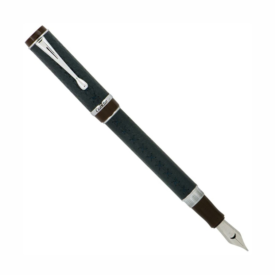 Writing Levenger Conklin | Conklin Duragraph Savoy Leather Fountain Pen