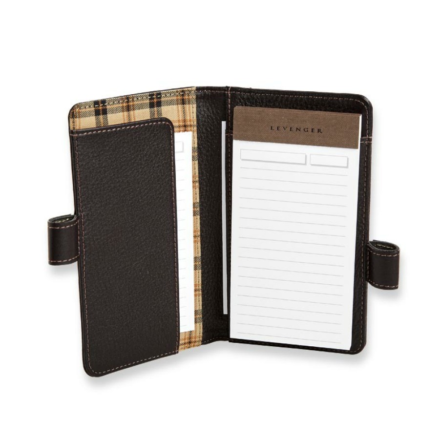 Notebooks & Stationery Levenger Padfolios | Bomber Jacket 3 X 5 Folionotes Mocha