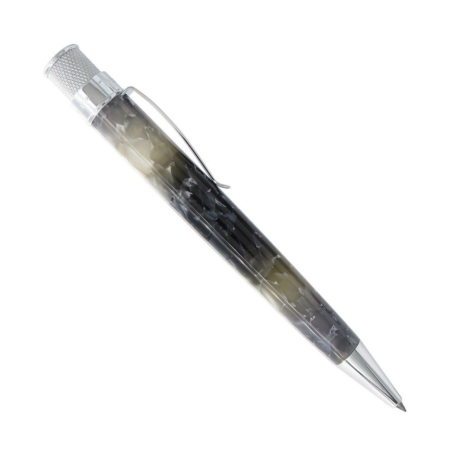 Writing Levenger Rollerball Pens | Retro 51 Tornado Silver Lining Rollerball Pen