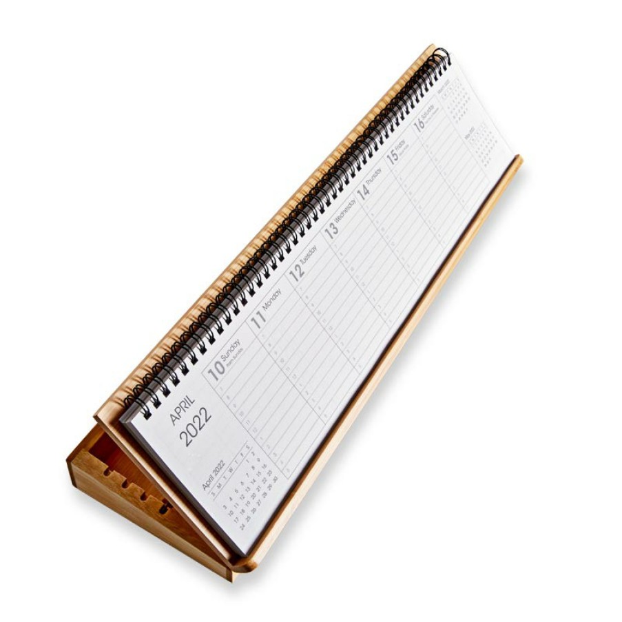 Home & Office Levenger Workspace Organizers | Nantucket Bamboo Calendar Holder Natural