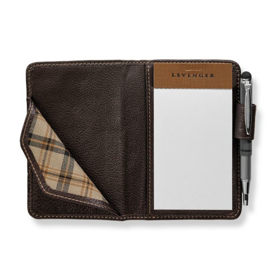 Notebooks & Stationery Levenger Pocket Briefcases | Bomber Jacket Swiftnotes Mocha