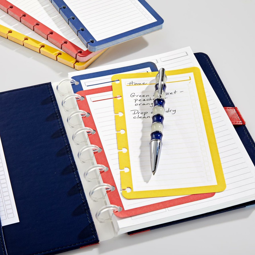 Circa Notebooks Levenger Circa Notebook Accessories | Circa Regatta Checklist Pad Trio