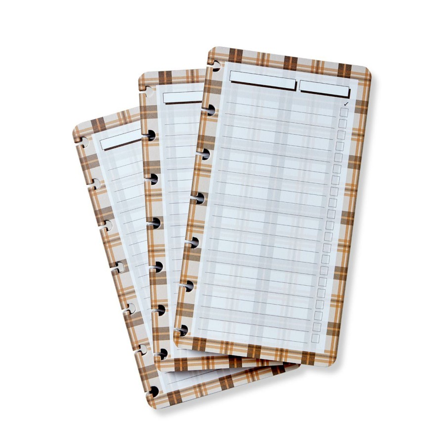 Circa Notebooks Levenger Circa Notebook Accessories | Circa Bomber Jacket Checklist Pad Trio (Set Of 3)