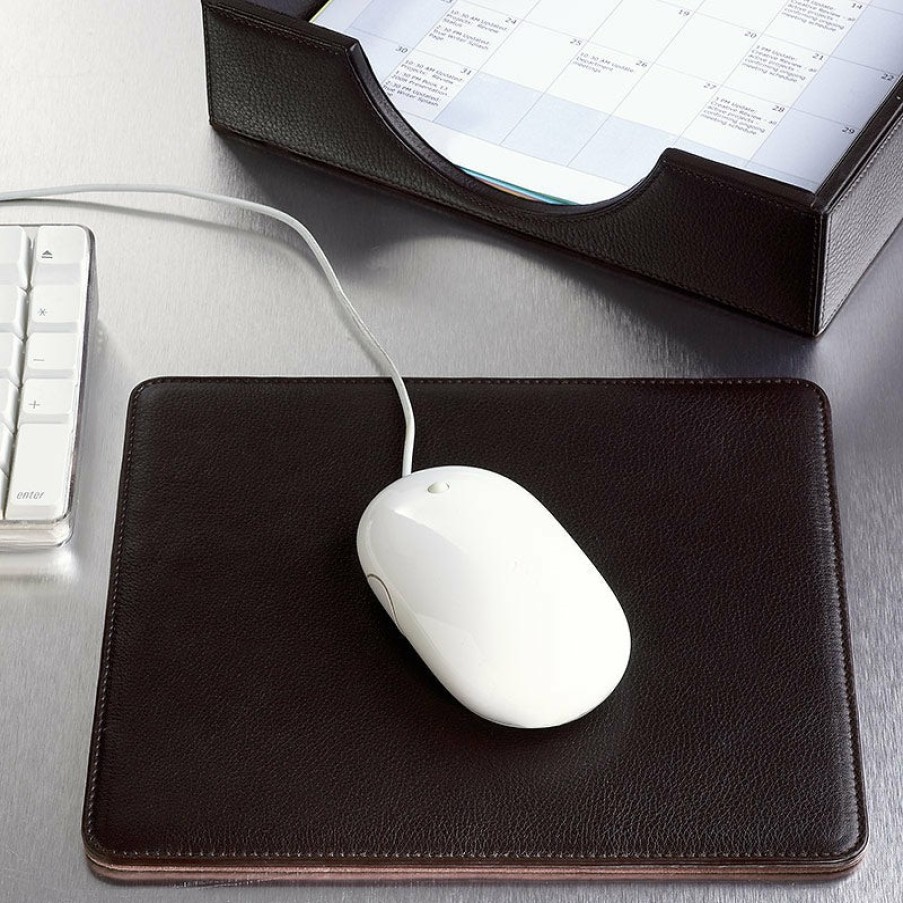 Home & Office Levenger Bomber Jacket | Bomber Jacket Leather Mouse Pad Mocha