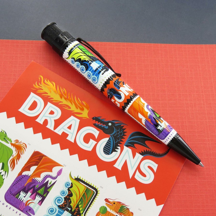 Writing Levenger Rollerball Pens | Retro 51 Big Shots Usps Dragon Rollerball Pen