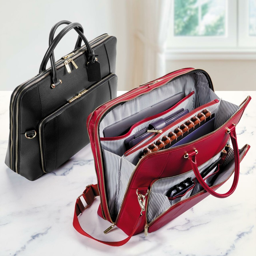 Bags & Accessories Levenger Handbags & Totes | Jenna Expandable Briefbag