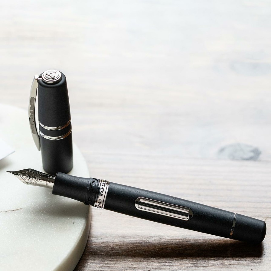 Writing Levenger Fountain Pens | Visconti Homo Sapiens Skylight Steel Age Fountain Pen