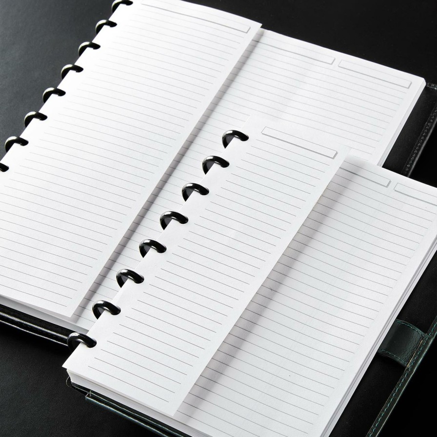 Circa Notebooks Levenger Circa Junior Refills | Circa Half-Sheet Ruled Refill (100 Sheets)