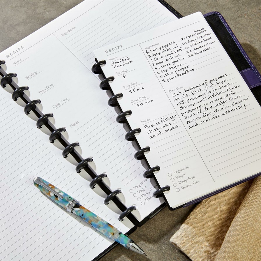 Circa Notebooks Levenger Circa Junior Refills | Circa Recipe Refill (25 Sheets)