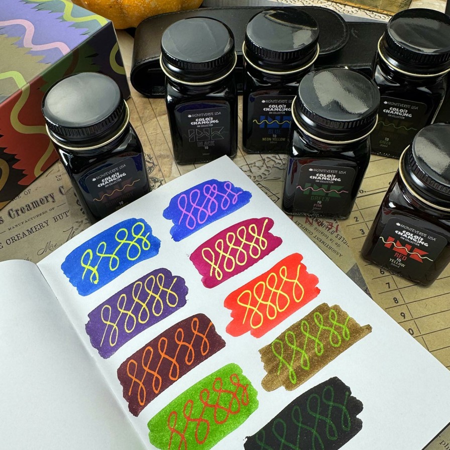 Writing Levenger Bottled Ink | Monteverde Color Changing Ink Gift Set