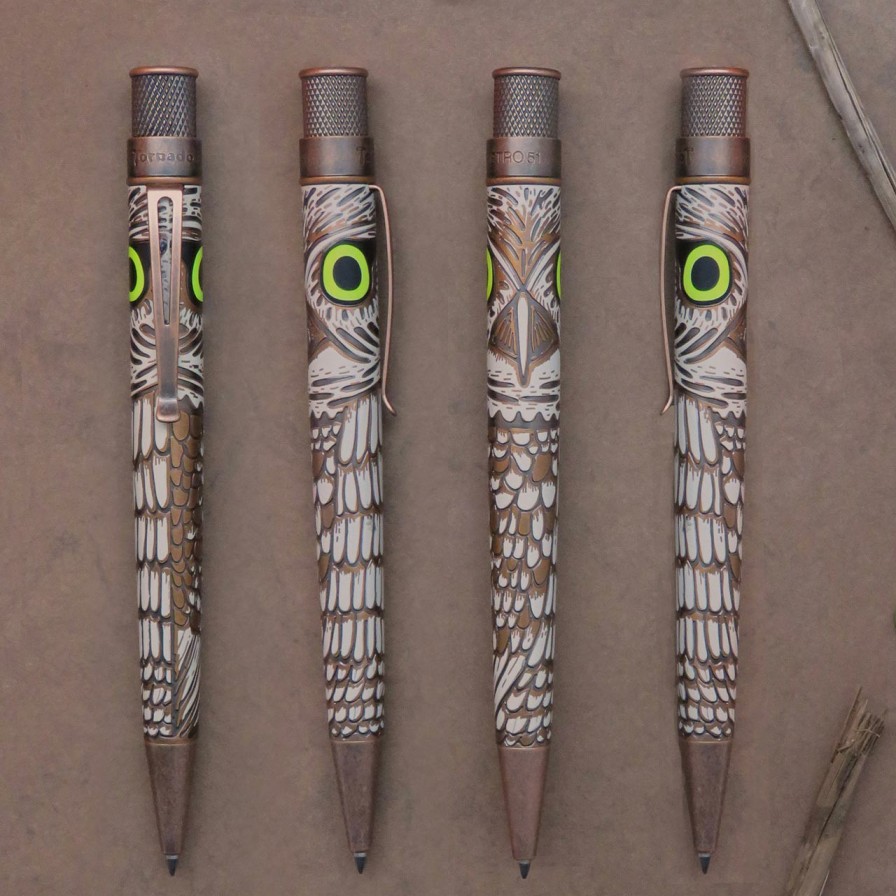 Writing Levenger Retro 51 | Retro 51 Owl Rescue Rollerball Pen