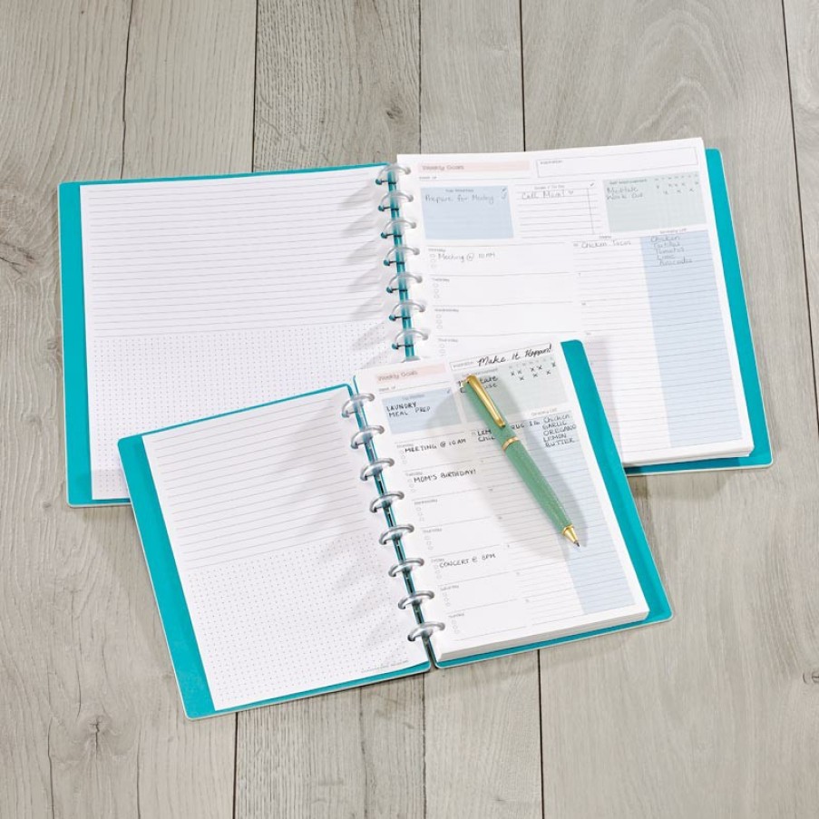 Circa Notebooks Levenger Circa Junior Refills | Circa® Special Request Weekly Goals Refill (100 Sheets)