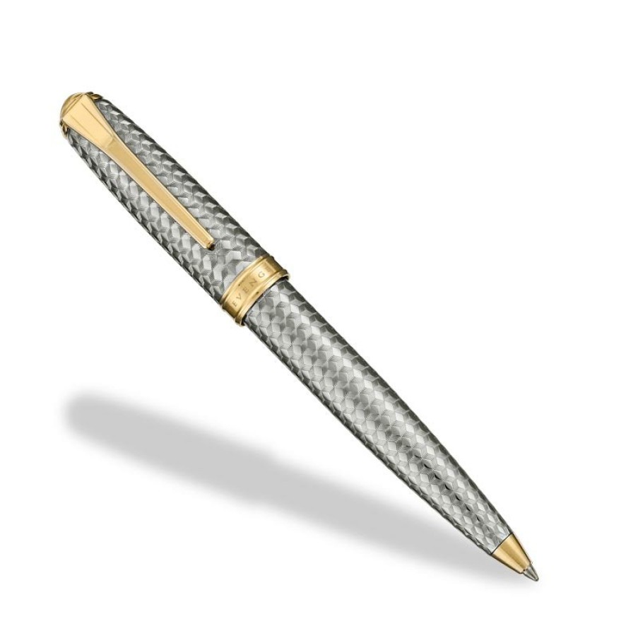 Writing Levenger True Writers | True Writer Two-Tone Herringbone Anniversary Pen