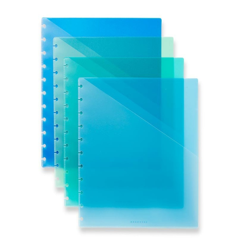 Circa Notebooks Levenger Circa Notebook Accessories | Circa Sea And Sky Pocket Dividers (Set Of 4)