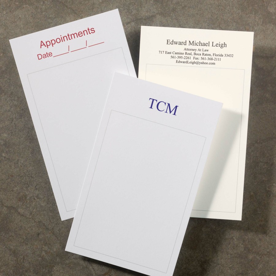 Notebooks & Stationery Levenger Premium Index Cards | 100 Personalized 3 X 5 Cards, Vertical Window