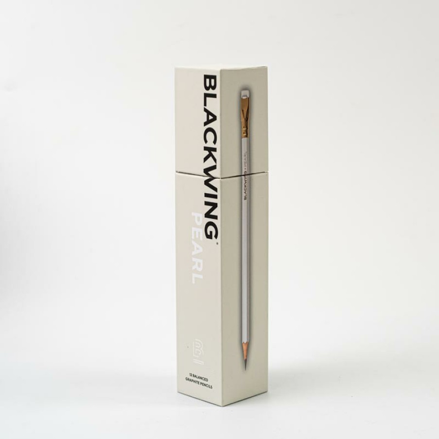 Writing Levenger + 22 More | Blackwing Pearl Pencil With Eraser White