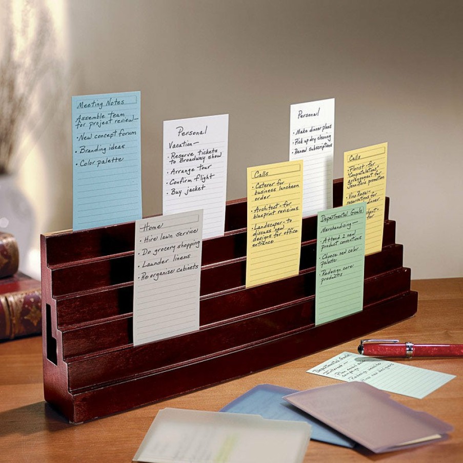 Home & Office Levenger Workspace Organizers | Note Card Bleachers