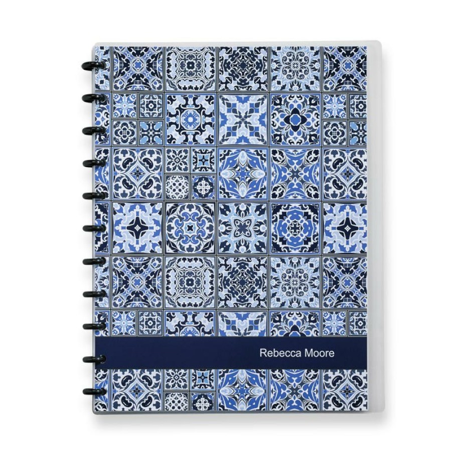 Circa Notebooks Levenger Circa Compact Notebooks | Circa Weekly Horizontal Format Agenda-Moroccan Tile