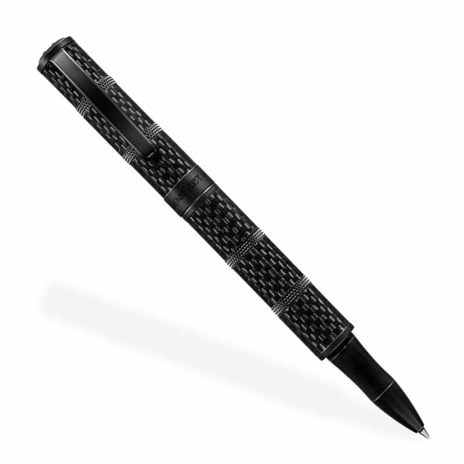 Writing Levenger Rollerball Pens | Monteverde Regatta Sport Carbon Fiber Rollerball Pen