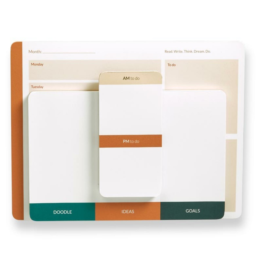 Notebooks & Stationery Levenger Desk Pad & Card Planners | Trifecta Trio Pads (Set Of 3)