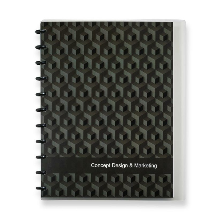 Circa Notebooks Levenger Circa Smartplanners® | Circa Weekly Vertical Format Agenda-3D Geometric