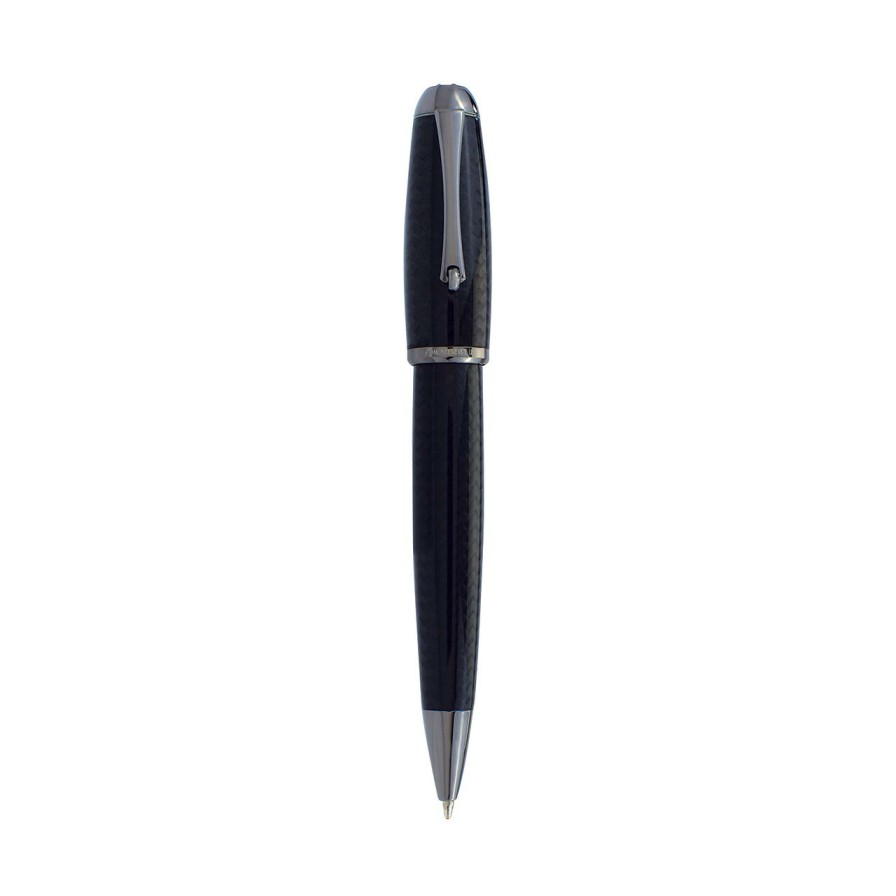 Writing Levenger Ballpoint Pens | Monteverde Super Mega Carbon Fiber Pen Gunmetal