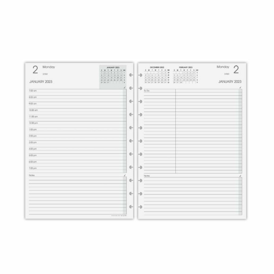 Circa Notebooks Levenger Circa Smartplanners® | Circa A4 Daily Agenda Refill