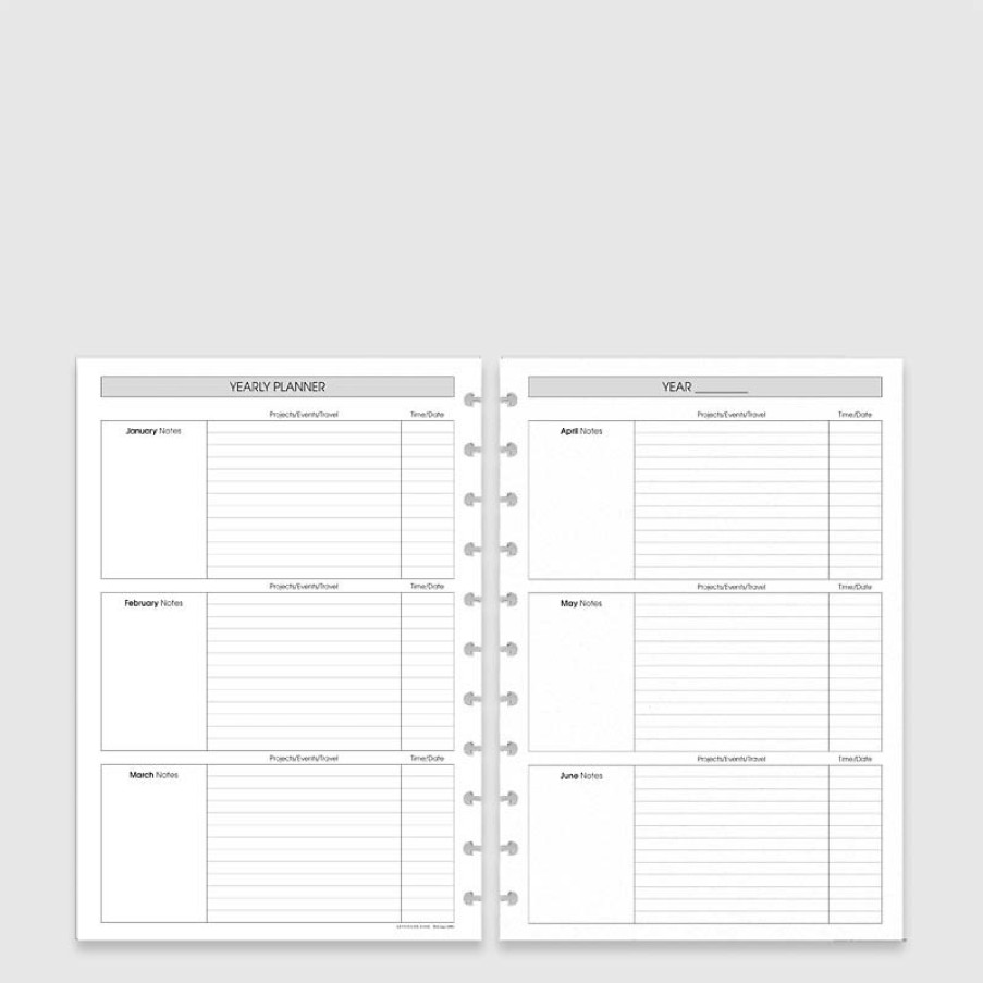 Circa Notebooks Levenger Circa Smartplanners® | Circa A4 Daily Agenda Refill