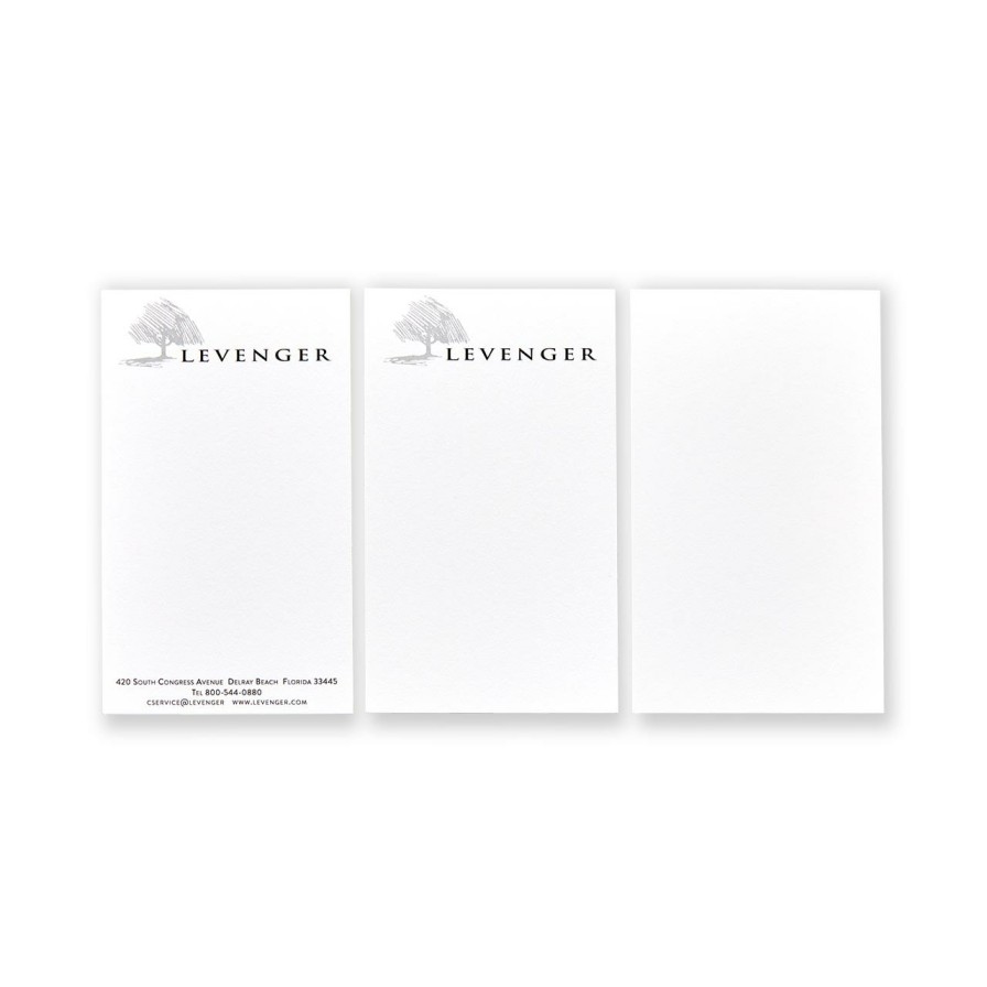 Notebooks & Stationery Levenger Premium Personalized Index Cards | 500 Corporate 3 X 5 Cards, Vertical Plain White