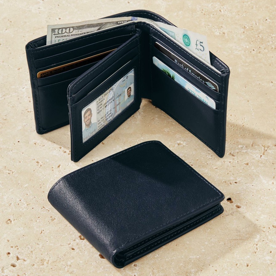 Bags & Accessories Levenger Wallets & Card Cases | Luxe Flip Id Wallet