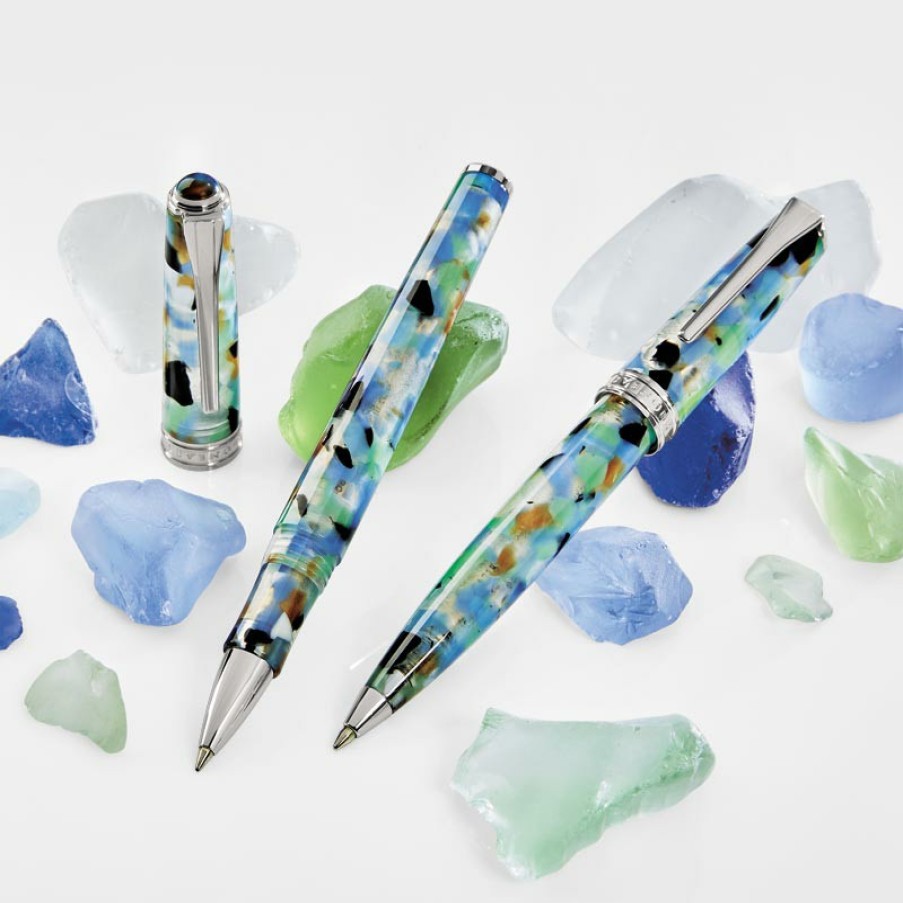 Writing Levenger Rollerball Pens | True Writer Classic Sea Glass Pen