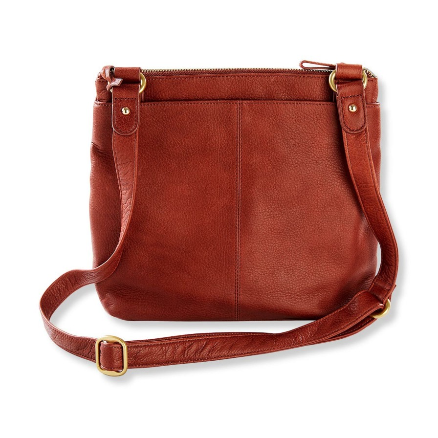 Bags & Accessories Levenger Crossbodies | Lexi Triple-Zip Crossbody Traveler