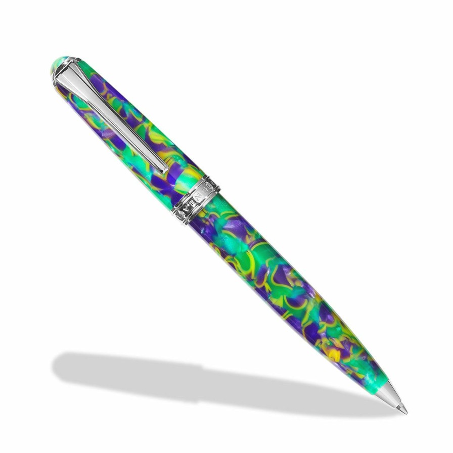 Writing Levenger Ballpoint Pens | True Writer Classic Mardi Gras Pen