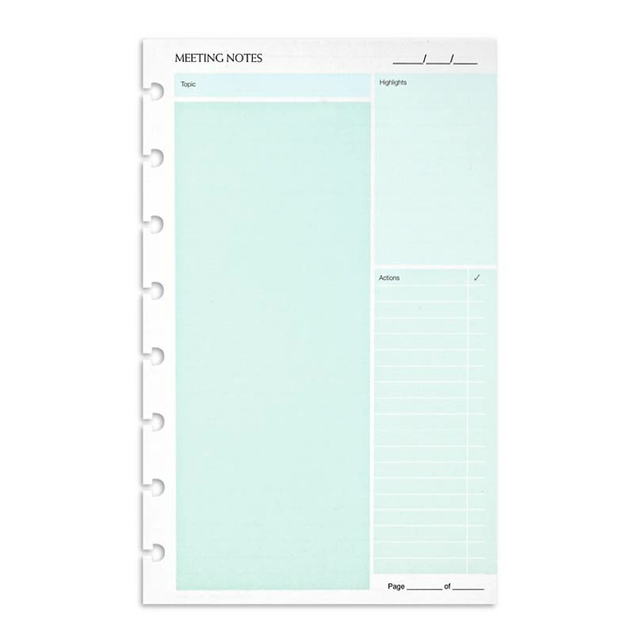 Circa Notebooks Levenger Circa Junior Refills | Circa Smartplanner Meeting Notes, Junior (25 Sheets)