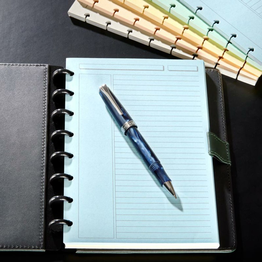 Circa Notebooks Levenger Circa Letter Refills | Circa Multicolored 1/4" Ruled Refill (300 Sheets)