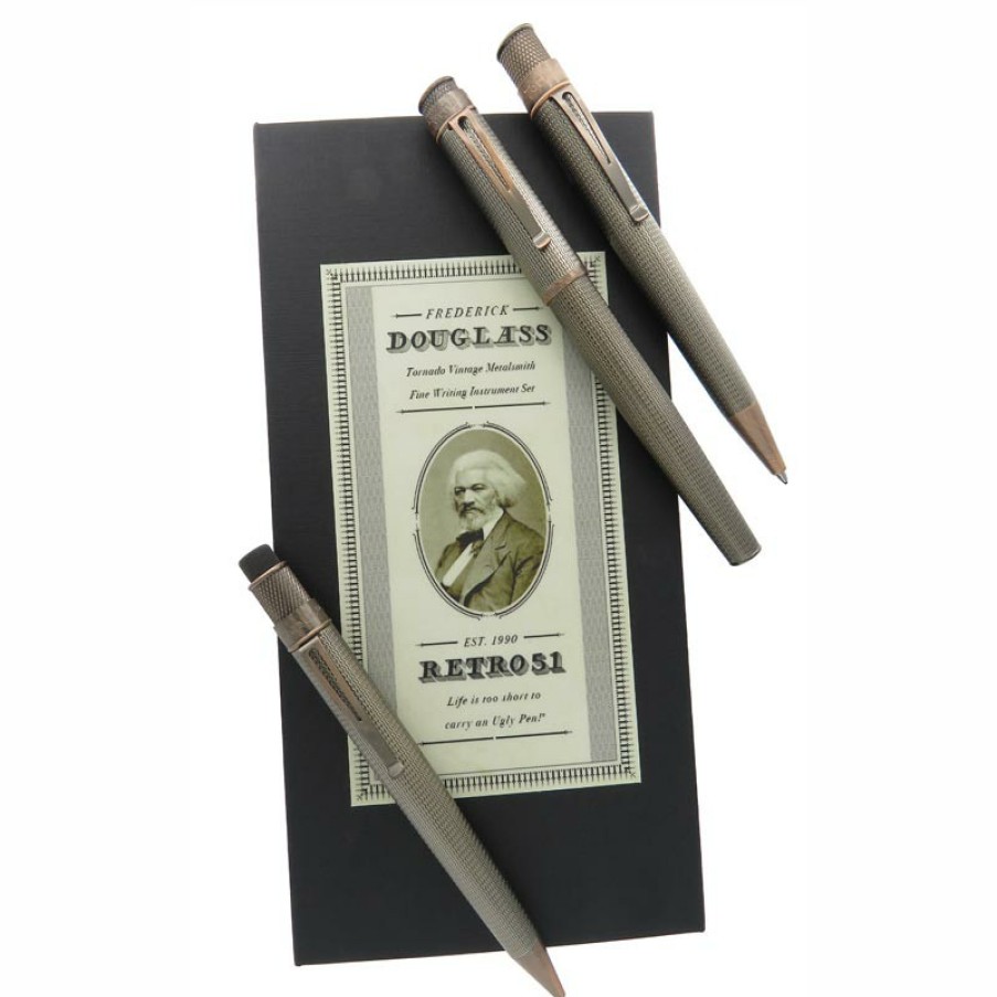 Writing Levenger | Retro 51 Tornado Frederick Douglass Gift Set (Set Of 3)