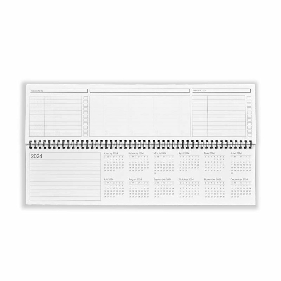 Home & Office Levenger Nantucket Bamboo | Weekly Margin Calendar