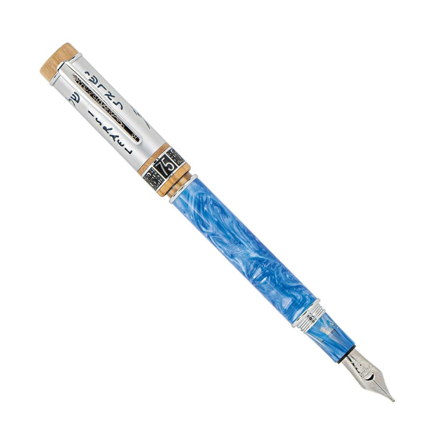 Writing Levenger Fountain Pens | Conklin Israel 75Th Anniversary Diamond Jubilee Fountain Pen