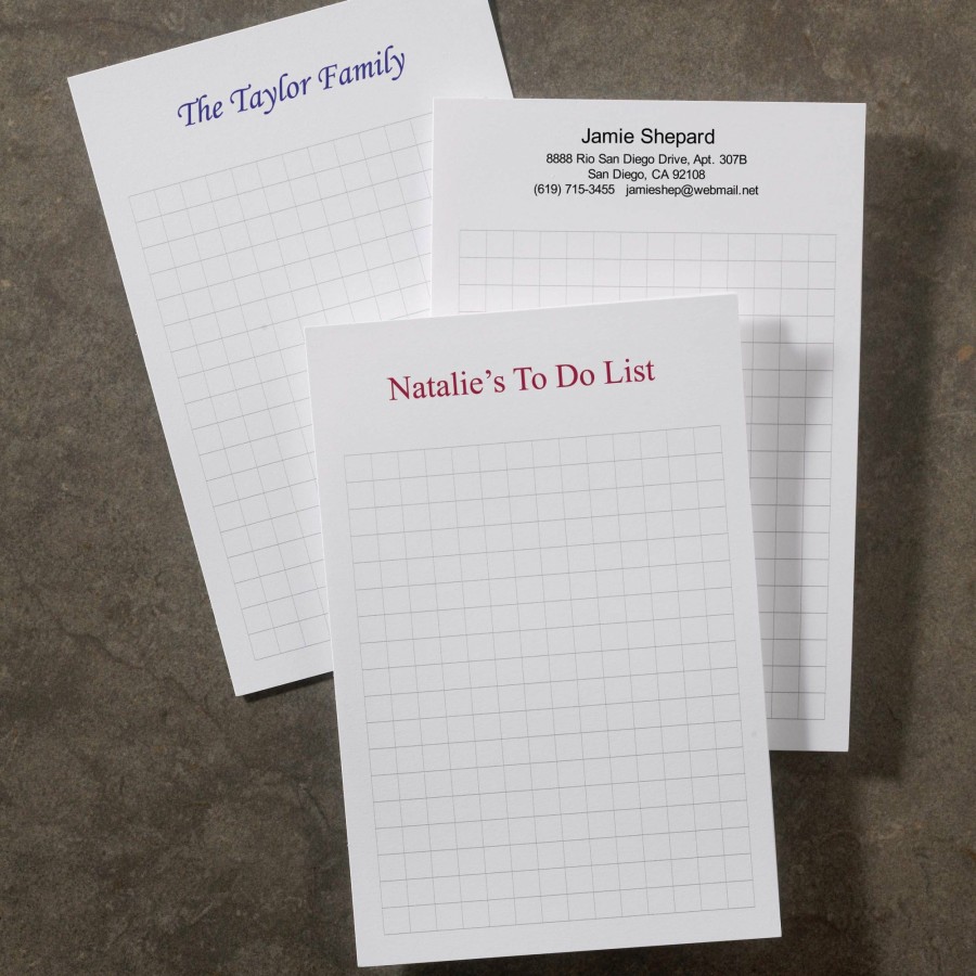 Notebooks & Stationery Levenger Premium Index Cards | 500 Personalized 4 X 6 Cards, Vertical Grid