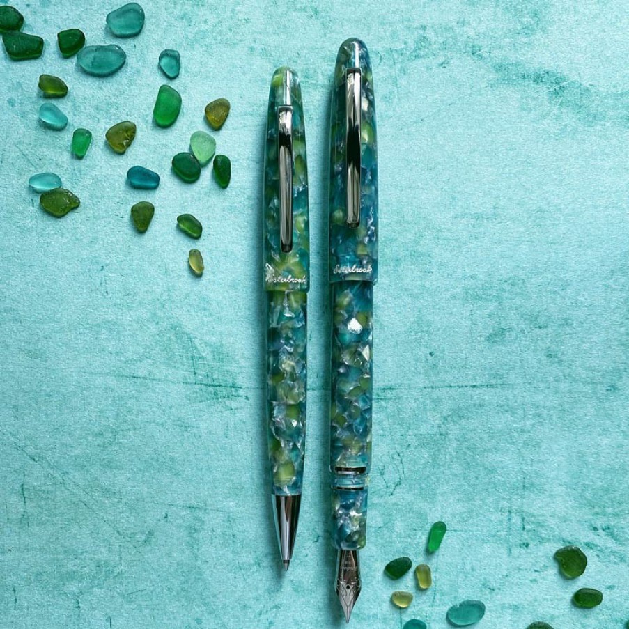 Writing Levenger Ballpoint Pens | Estie Seaglass Ballpoint Pen Chrome