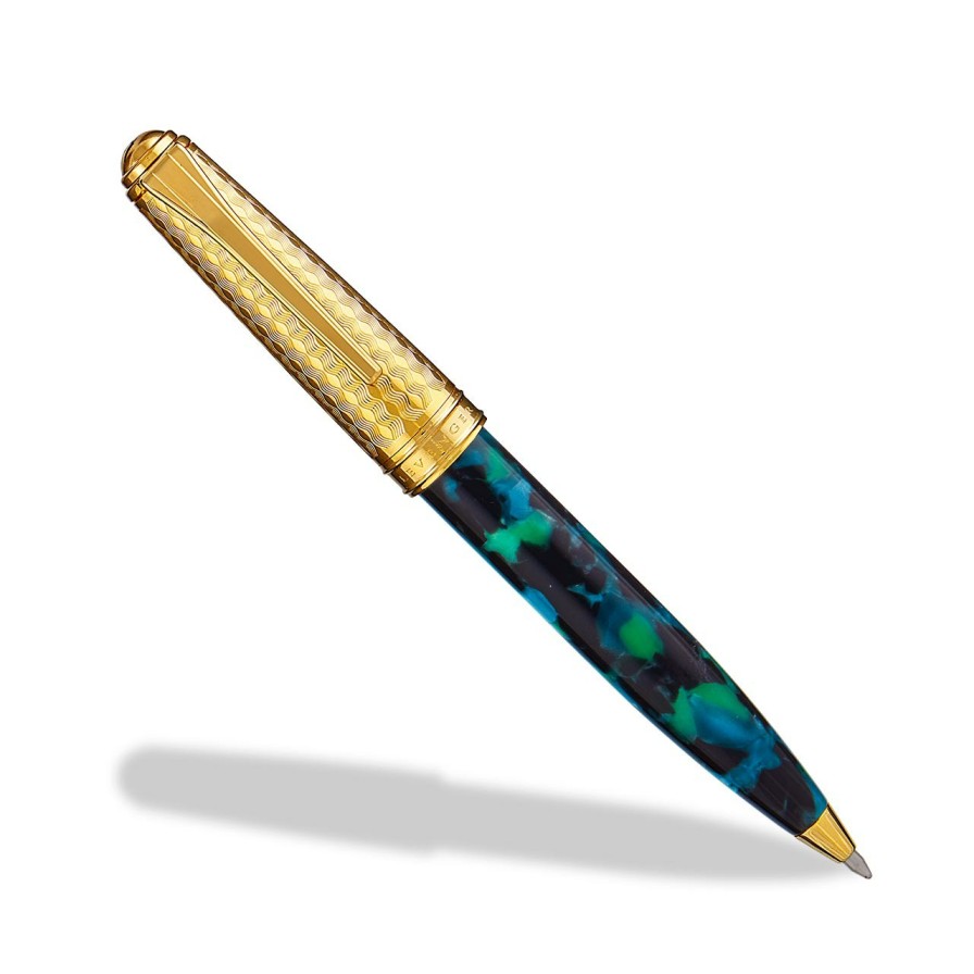 Writing Levenger Levenger Pens | Levenger Wintergreen Herringbone Pen