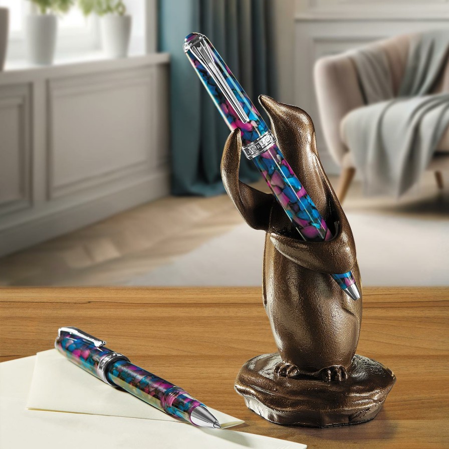 Writing Levenger Cases & Stands | Penguin Pen Stand