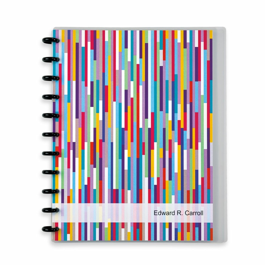 Circa Notebooks Levenger Circa Letter Notebooks | Circa Weekly Horizontal Format Agenda-Confetti