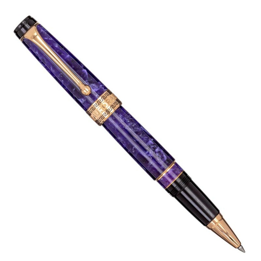 Writing Levenger Rollerball Pens | Aurora Optima Viola Rollerball Pen