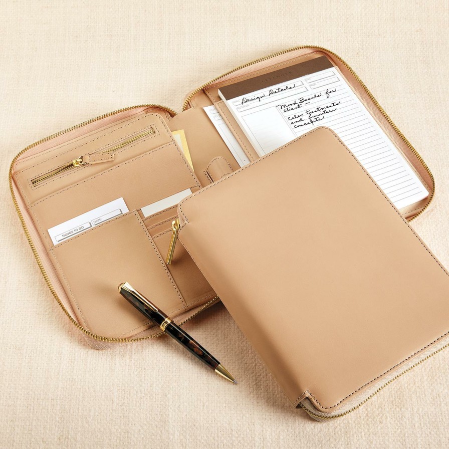 Notebooks & Stationery Levenger Padfolios | Vittoria Zip Folio